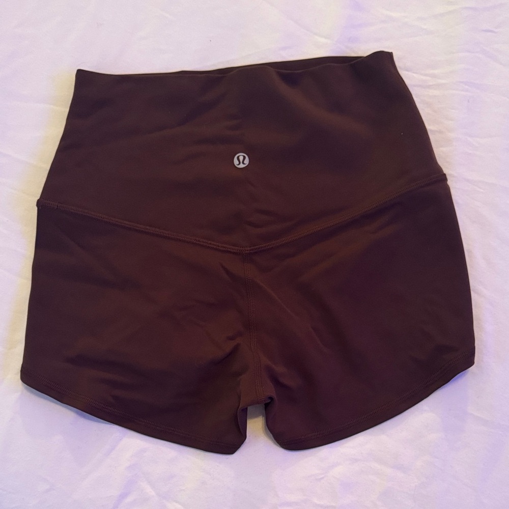 lululemon athletica High-Rise Brown Athletic Shorts align 2”